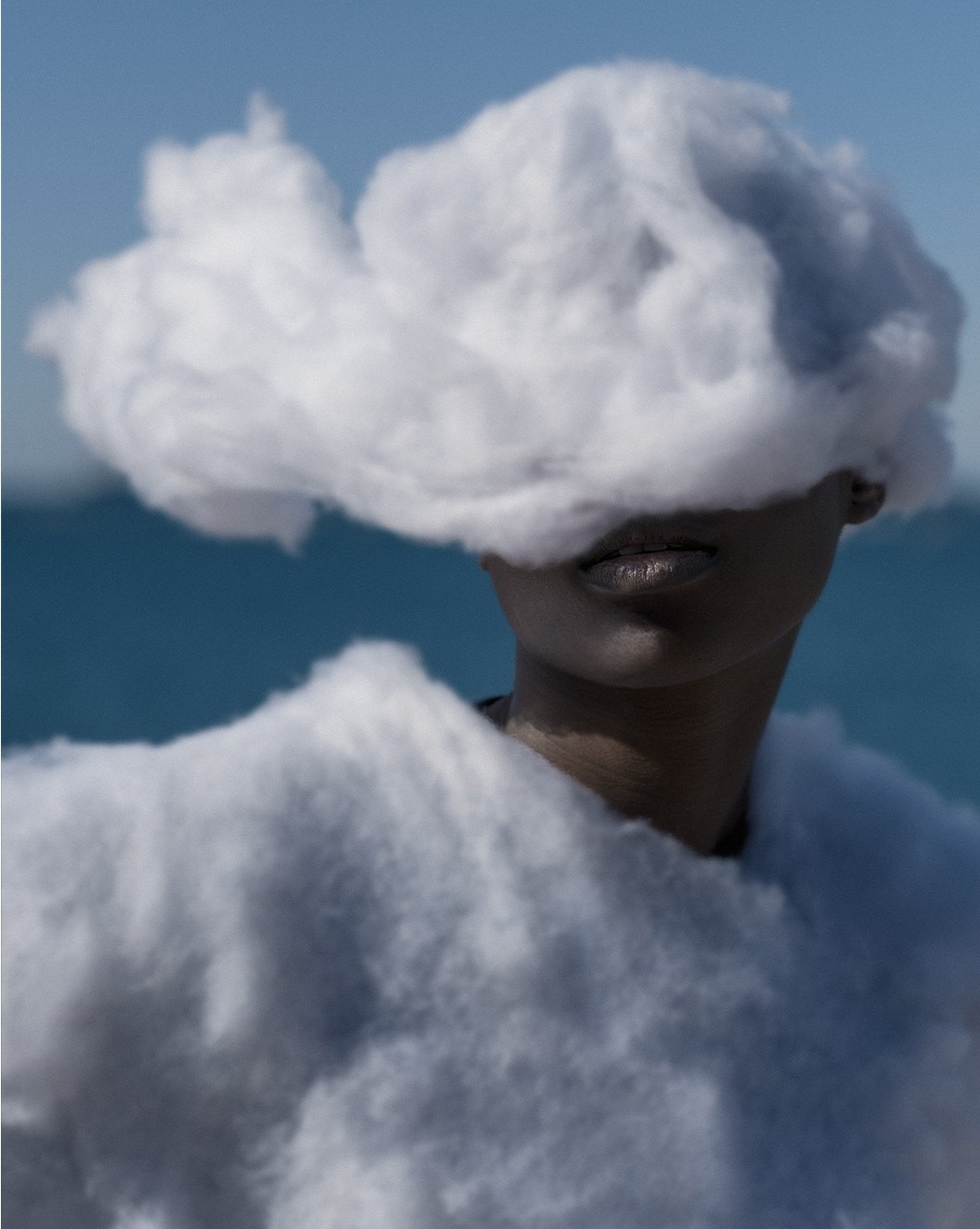Hope series fine art portrait with cloud form