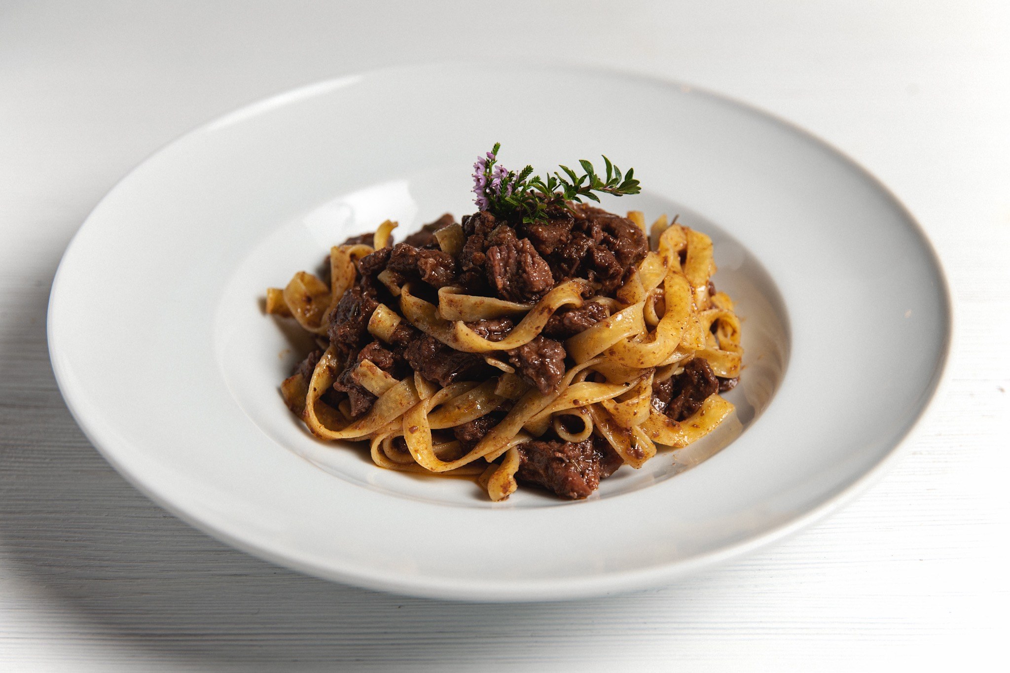 Fresh pasta dish at Morareto