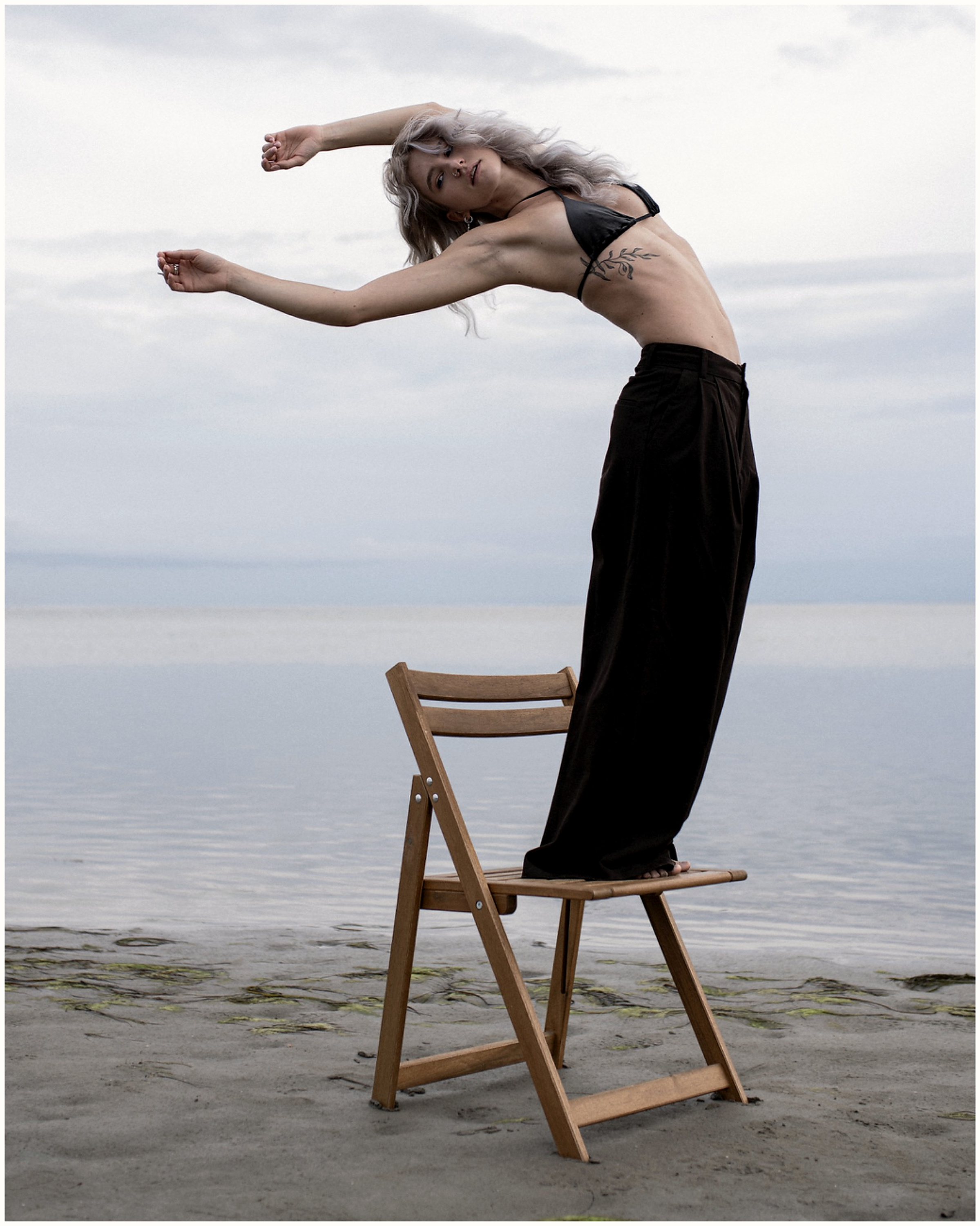 Between Stillness and Motion — editorial body study