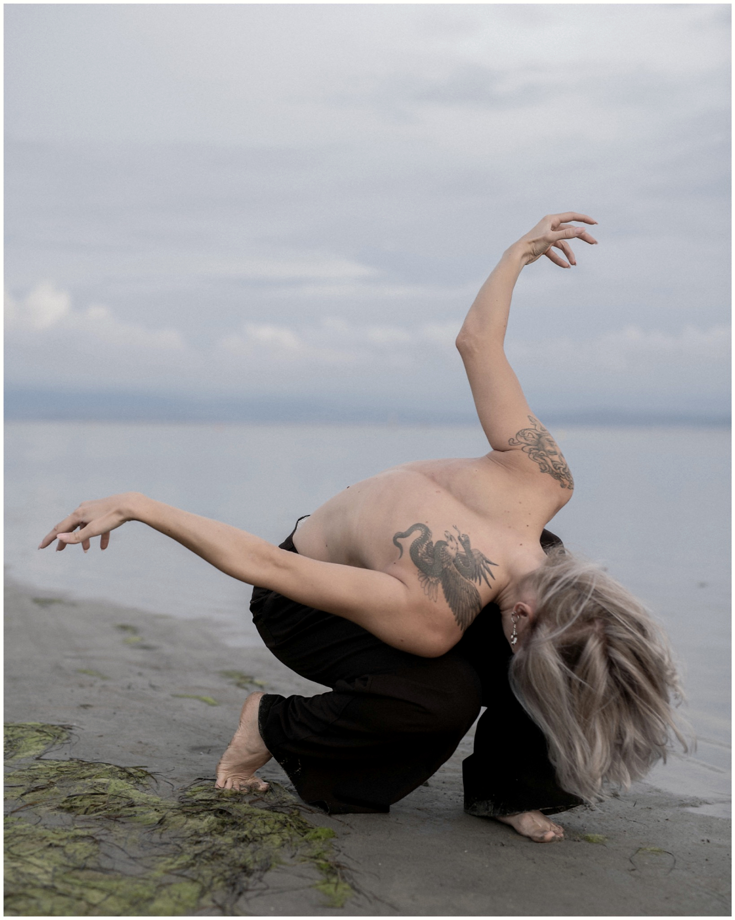 Between Stillness and Motion — editorial body study
