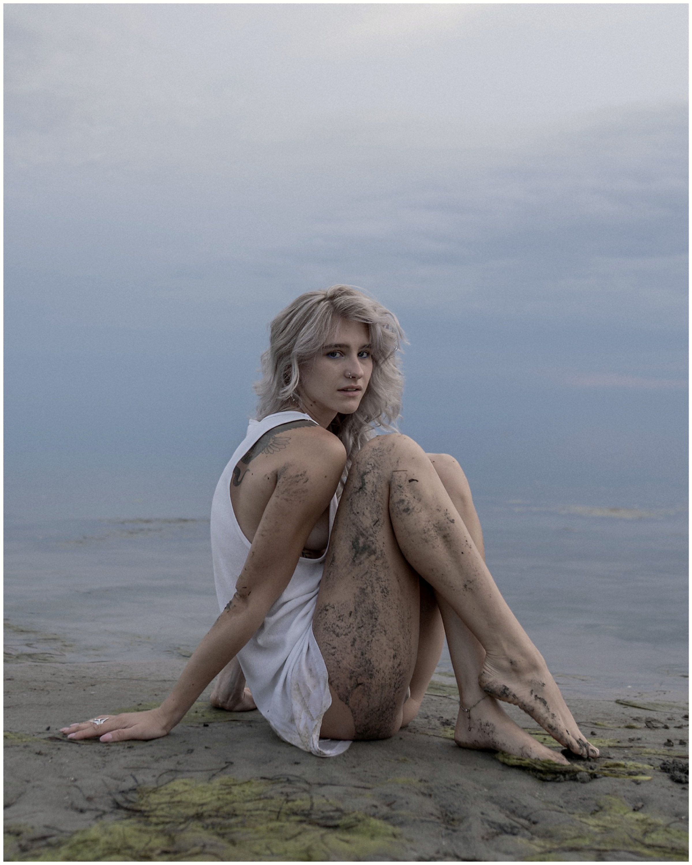 Between Stillness and Motion — editorial body study