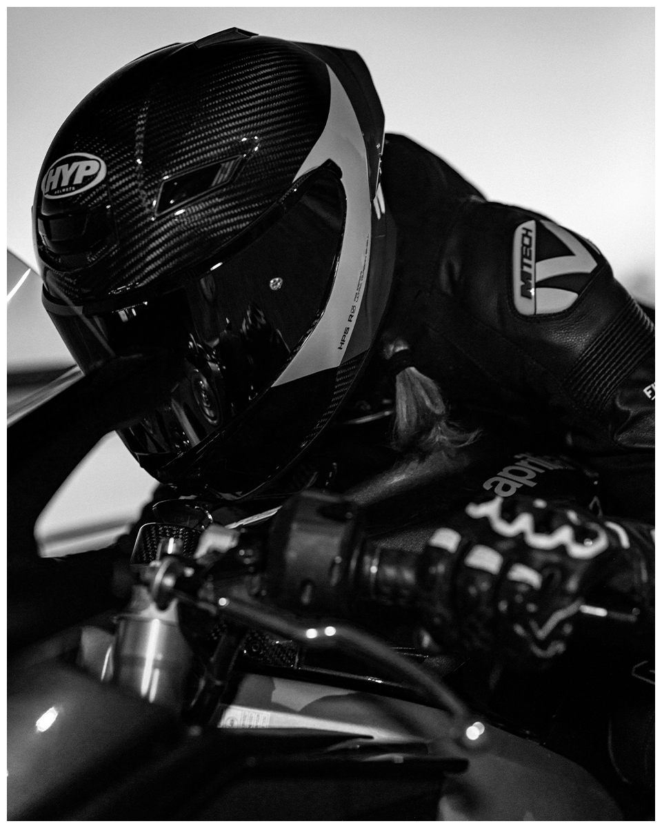 Helmet study — monochrome