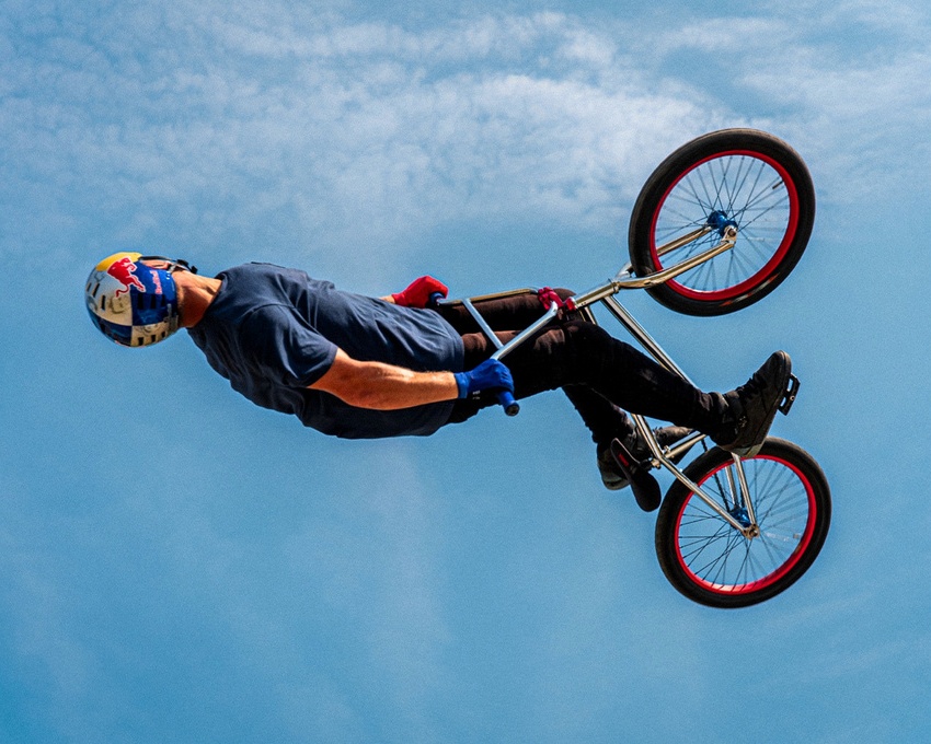 BMX action photograph