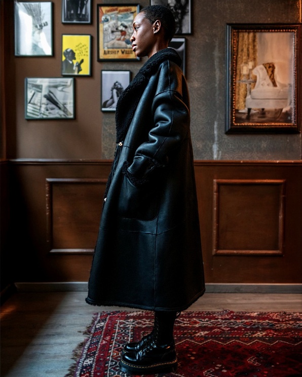 Fashion editorial in an interior